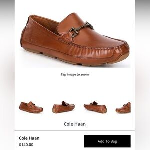 Cole Haan Men's Wyatt Leather Bit Buckle Drivers